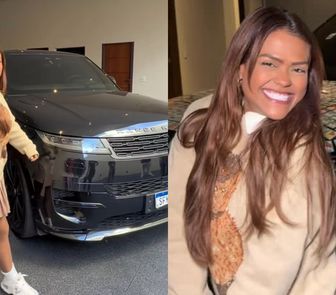 Imagem - Camila Loures cola figurinhas da Copa em carro de luxo do irmão e atitude gera críticas nas redes