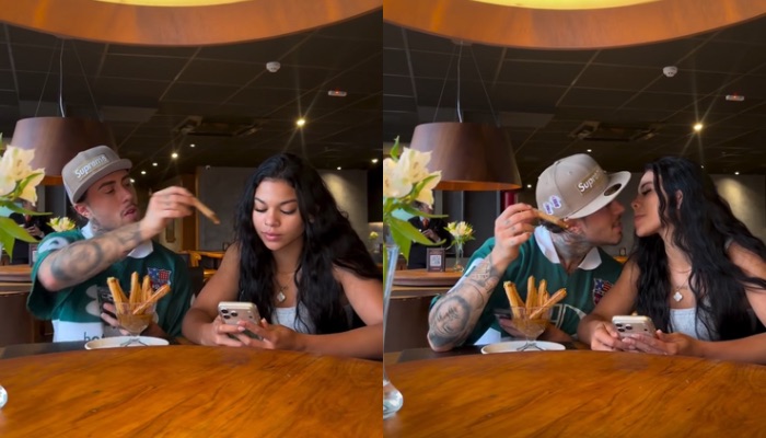 (Influenciadora paraense Lia Mendonça posta vídeo em clima de romance com MC Daniel)
