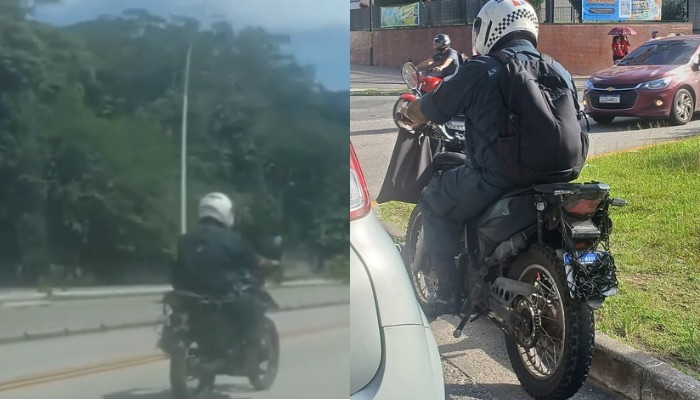 Imagem - Policial é flagrado cometendo irregularidades no trânsito, em Belém