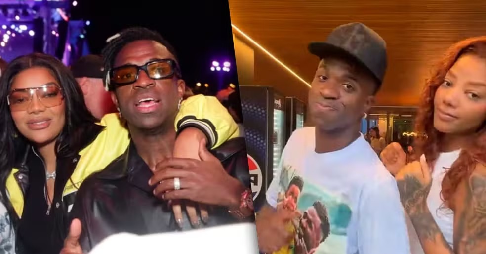 Em vídeo publicado nas redes sociais, os dois surgem dançando juntos, e a artista aproveitou para brincar com a visita do atacante