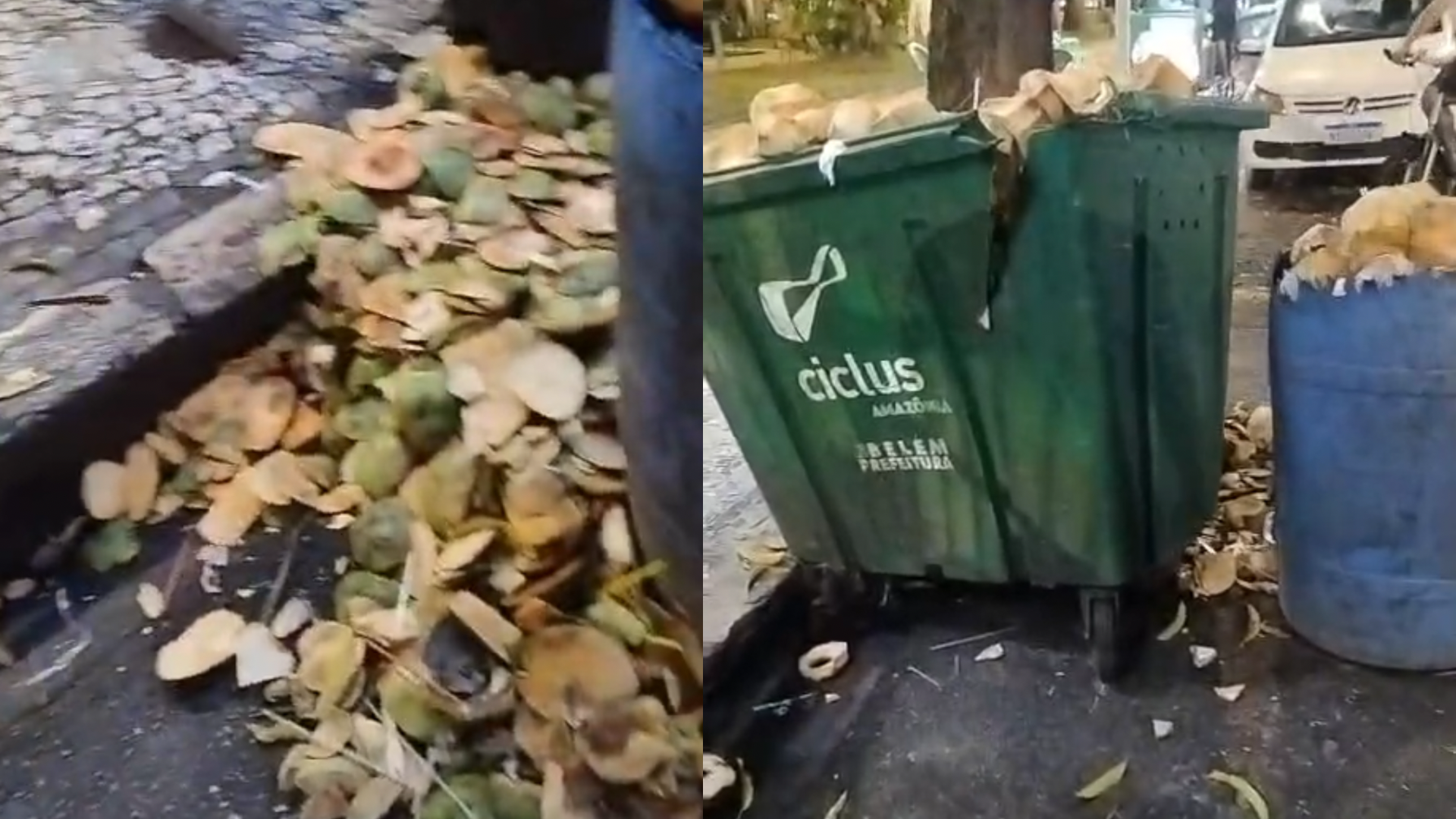 Vendedores afirmam que o local está sem coleta de lixo desde a última quarta-feira.