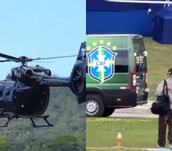 Imagem - Vídeo: Neymar desembarca de helicóptero e é o último a chegar na apresentação da Seleção