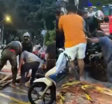 Imagem - Buraco no meio da Avenida Nazaré causa acidente com motociclista
