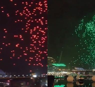 Imagem - Vídeo: Falha em apresentação faz drones caírem durante show em Sydney