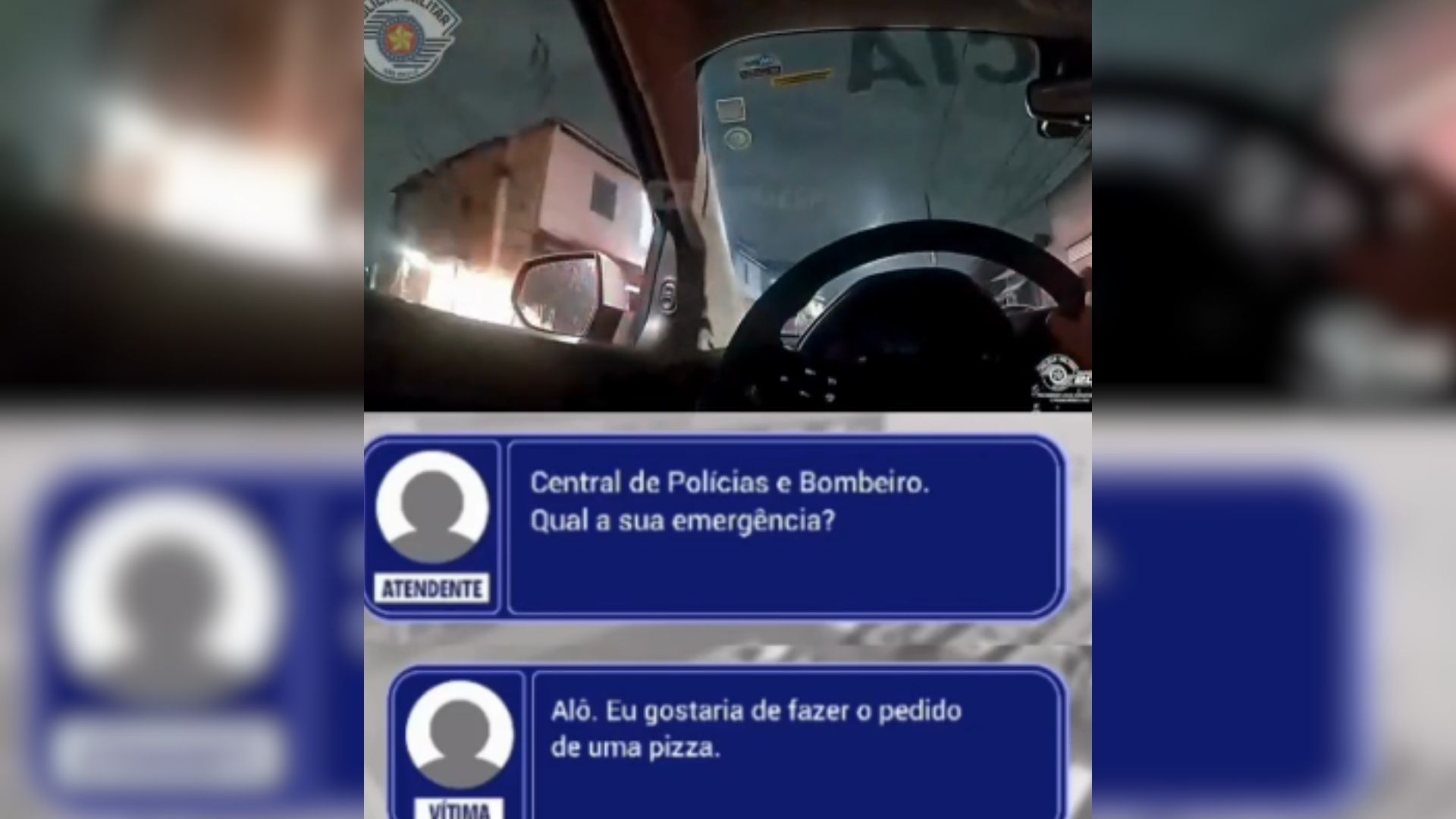 Fingindo fazer um pedido de pizza por telefone, a vítima conseguiu alertar a polícia sobre as agressões que sofria dentro de casa.