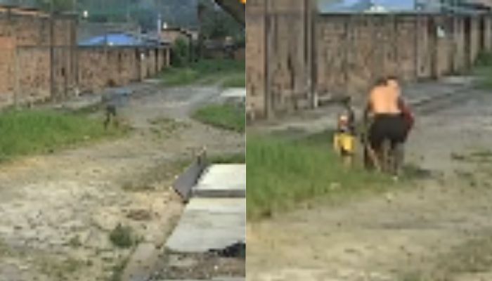 Menino cai em bueiro sem tampa enquanto empinava pipa no Aurá, em Ananindeua