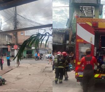 Imagem - Incêndio destrói residências no bairro do Guamá, em Belém