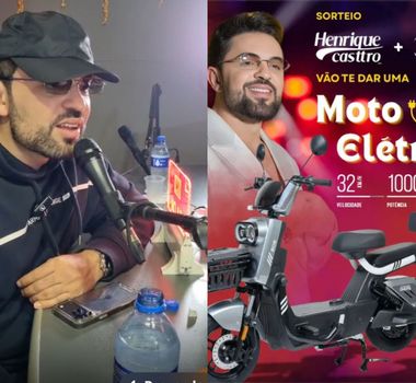 Imagem - Confira o resultado do sorteio da moto elétrica da Roma FM com o cantor Henrique Casttro