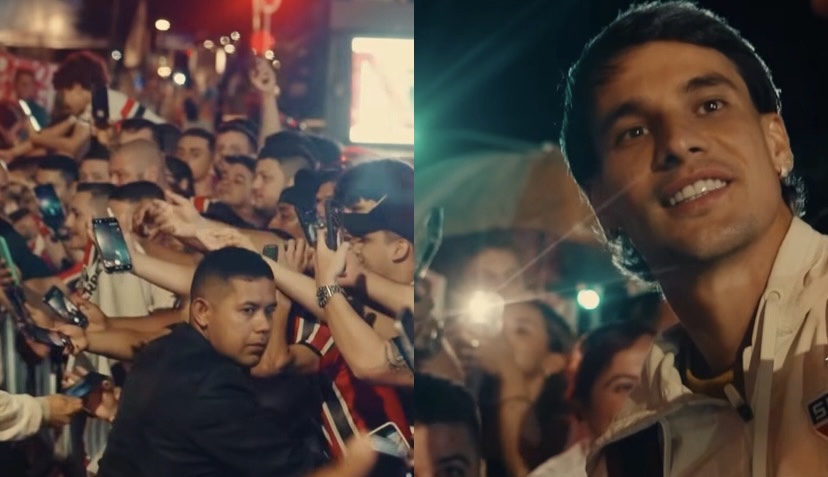 O elenco foi recebido com festa, cânticos, bandeiras e demonstrações de carinho antes do compromisso válido pelo Campeonato Brasileiro

