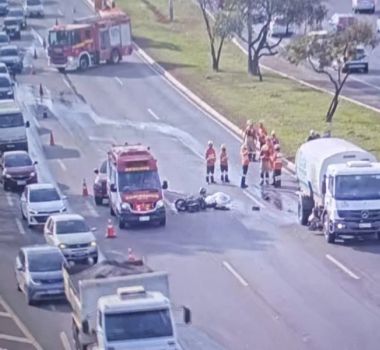 Imagem - Colisão tripla deixa um motociclista morto no DF