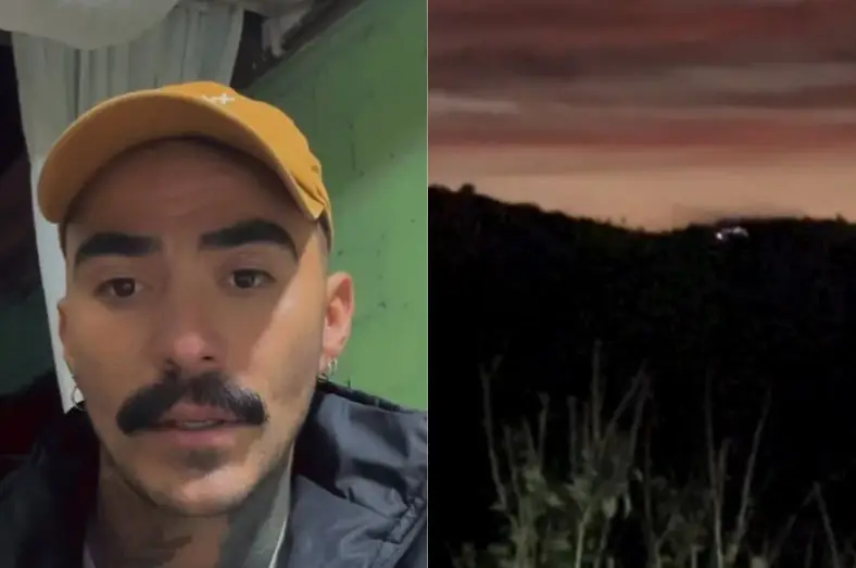 Mayk Leão afirmou ter visto luzes coloridas no céu de Campo Largo, mas Força Aérea diz que não houve ocorrência registrada.