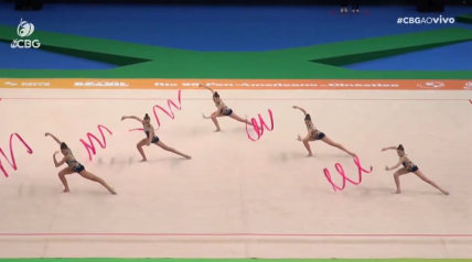 Seleção Brasileira Juvenil de Conjunto de Ginástica Rítmica.