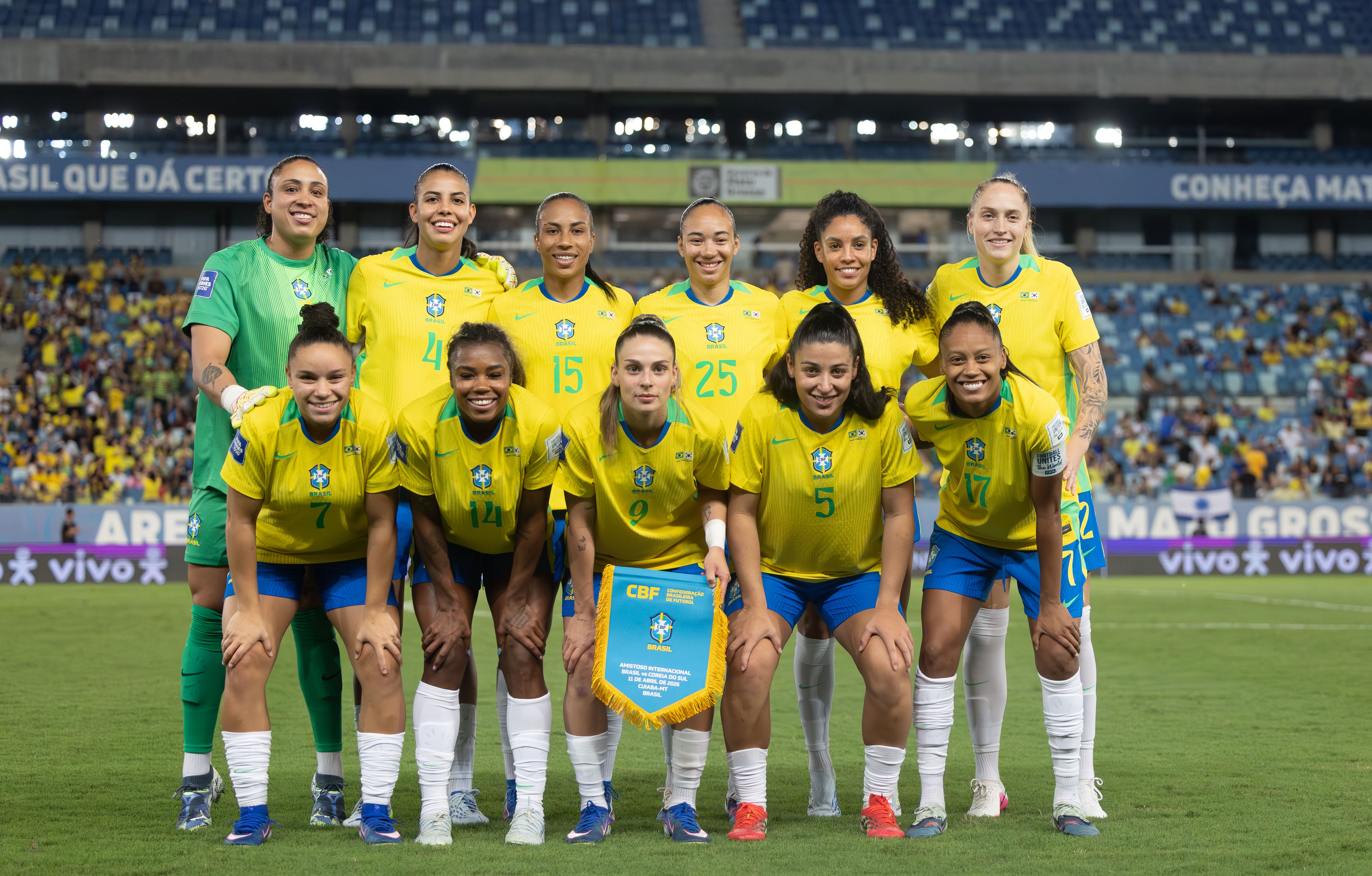 Time titular da Seleção Brasileira no duelo contra a Coreia do Sul, pelo FIFA Series.