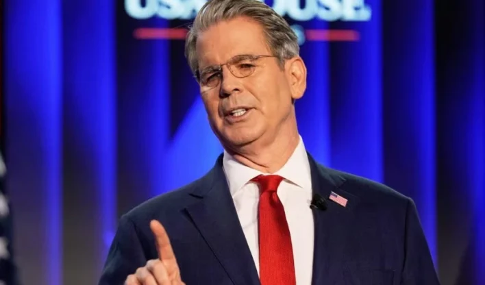 (O secretário do Tesouro dos Estados Unidos, Scott Bessent)