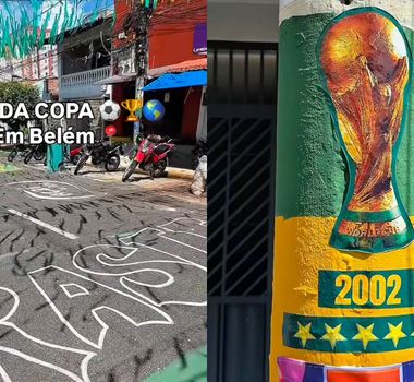 Imagem - Copa do Mundo: Moradores se unem e ruas de Belém ganham cores e bandeirinhas