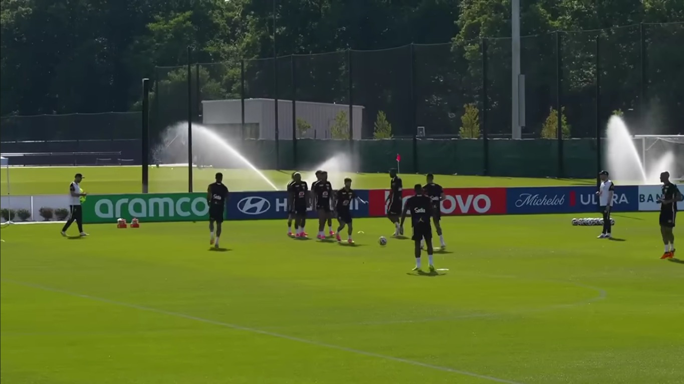 Brasil relizoiu o terceiro treino nos EUA - 