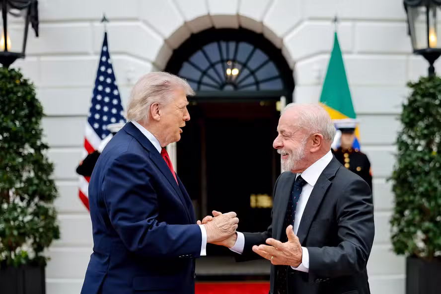 (Presidente dos EUA, Donald Trump, e presidente do Brasil, Lula) 