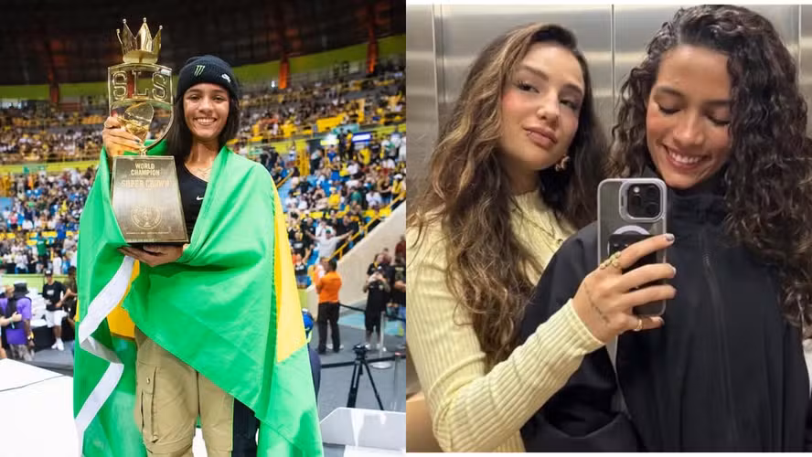 (Rayssa Leal vive um suposto romance com a influenciadora digital Duda Wilken.)