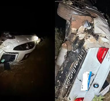 Imagem - Cinco pessoas morrem após BMW capotar e cair em ribanceira em Minas Gerais