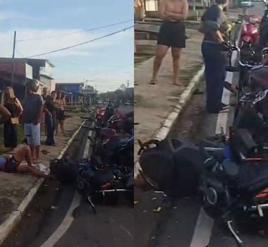 Imagem - Acidente entre motos deixa feridos em Icoaraci, na manhã deste domingo