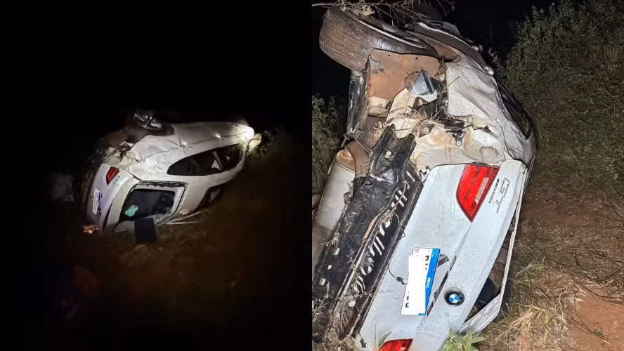 Imagem - Cinco pessoas morrem após BMW capotar e cair em ribanceira em Minas Gerais