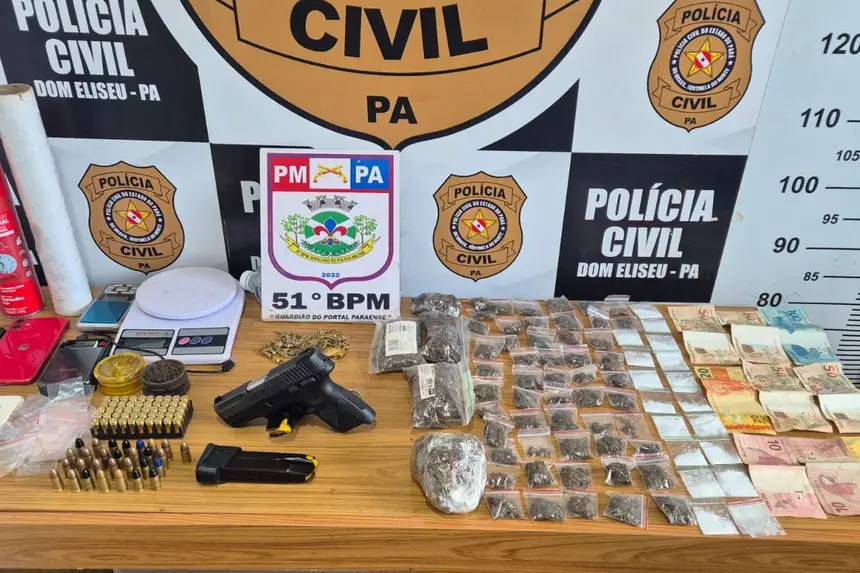 Operação Dominó da Polícia Civil e Polícia Militar prende homem suspeito de integrar facção criminosa em Dom Eliseu - 