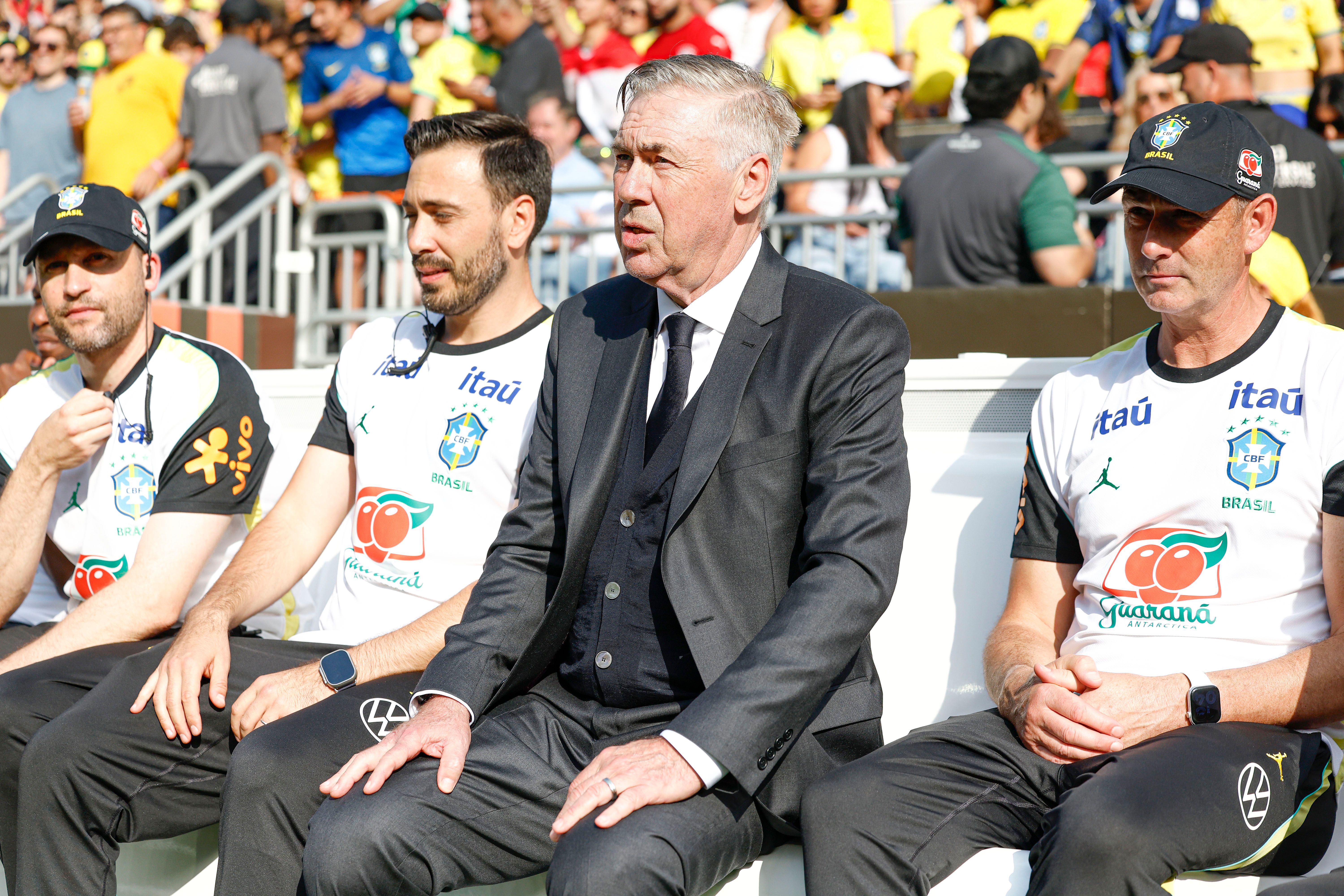 Ancelotti na vitória do Brasil contra o Egito - 
