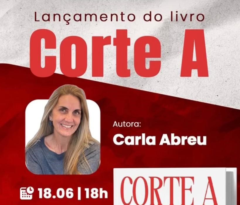 Flyer de divulgação do lançamento do livro