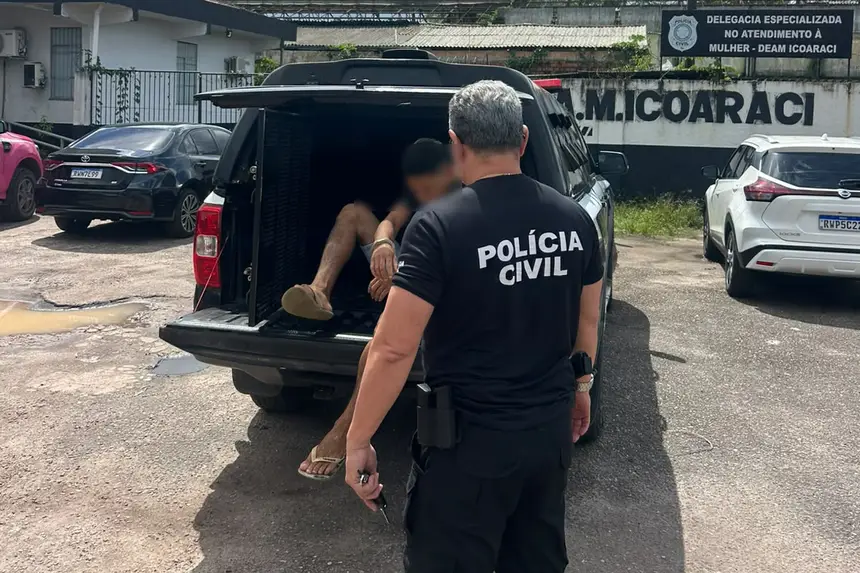 Imagem - Polícia Civil prende em flagrante homem com vários crimes de violência doméstica contra a mulher, em Icoaraci