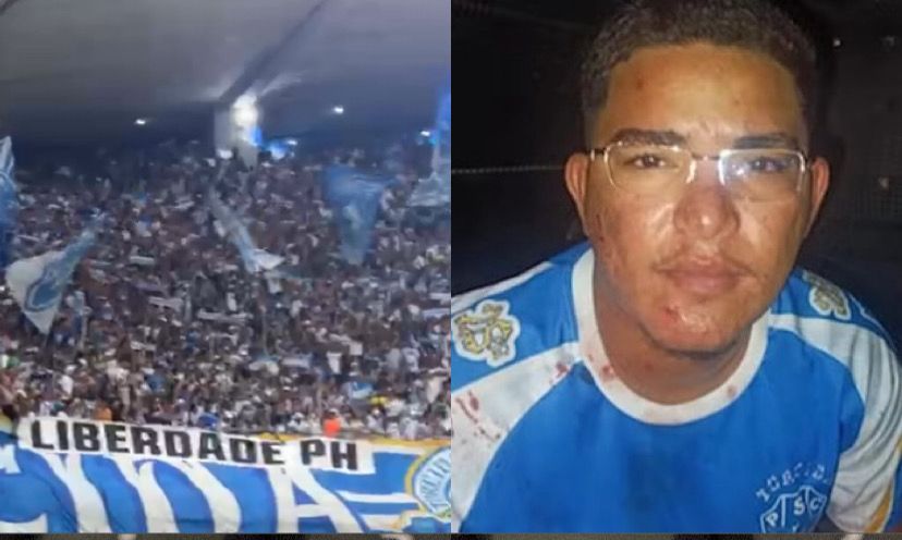 O material trazia a frase “Liberdade PH”, em referência a Pablo Henrique Farias da Silva, preso após um atropelamento que matou três torcedores do Remo