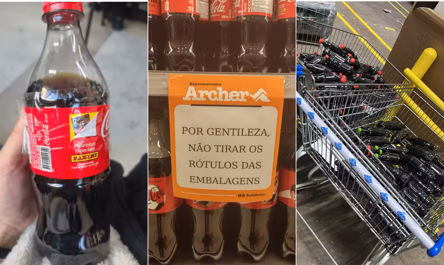 (A companhia está sendo obrigada a ressarcir varejistas por causa da onda de furtos das figurinhas, que são coladas nos rótulos das embalagens.)