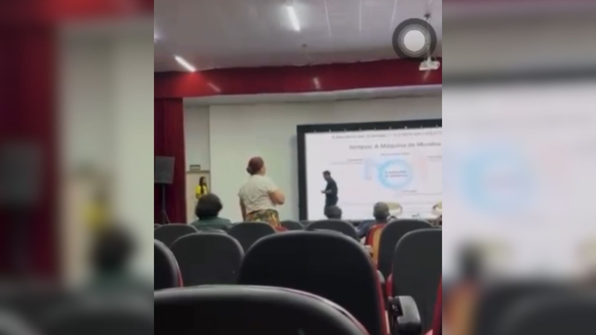 Imagem - Mãe interrompe palestra no Piauí para cobrar R$ 100 mil em pensão alimentícia de pesquisador