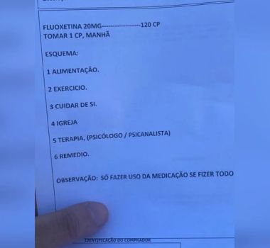 Imagem - Receita médica com recomendação de “igreja” gera polêmica e vira alvo de apuração em Piracicaba (SP)