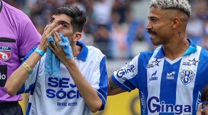 Jogador do Paysandu usou as redes sociais para manifestar solidariedade ao torcedor fiel, atropelado na noite de quarta-feira (10), no bairro da Pedreira