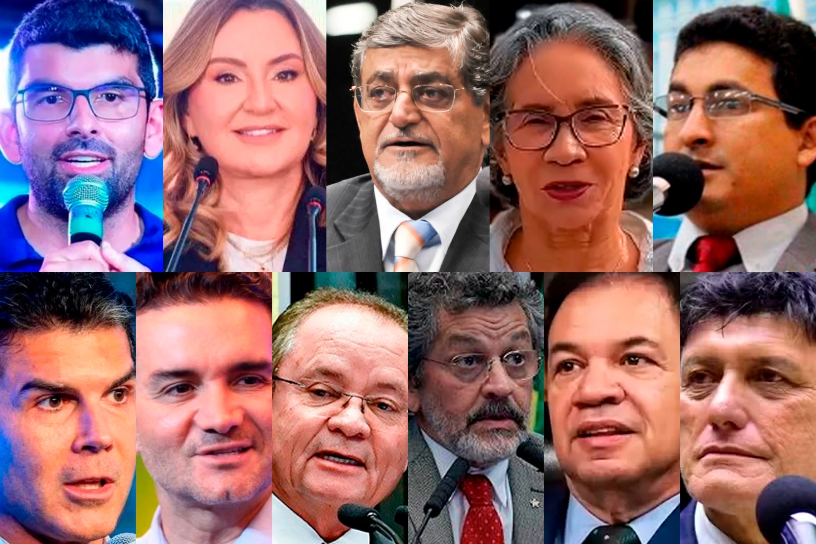 Pré-candidatos ao Senado e ao Governo.