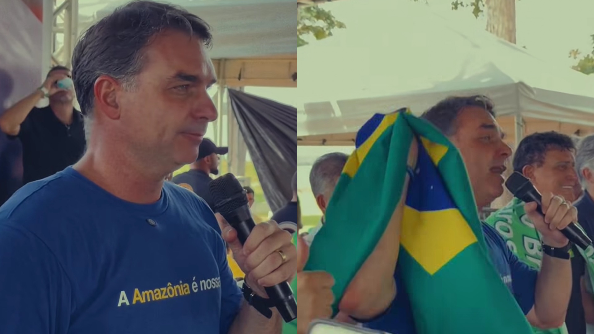 Imagem - Flávio Bolsonaro pede que apoiadores usem 'camisa do Bolsonaro' na Copa e afirma que ex-presidente resgatou a bandeira nacional