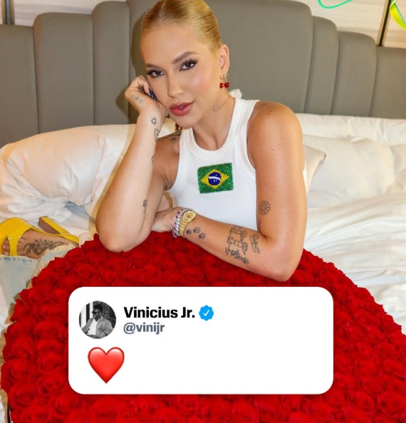 Imagem - Vinicius Júnior comenta foto de Virginia Fonseca e agita redes sociais
