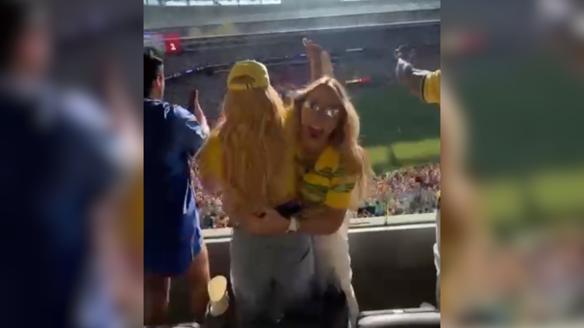Influenciadora acompanhou a partida contra Marrocos no MetLife Stadium em meio a rumores sobre sua vida amorosa.