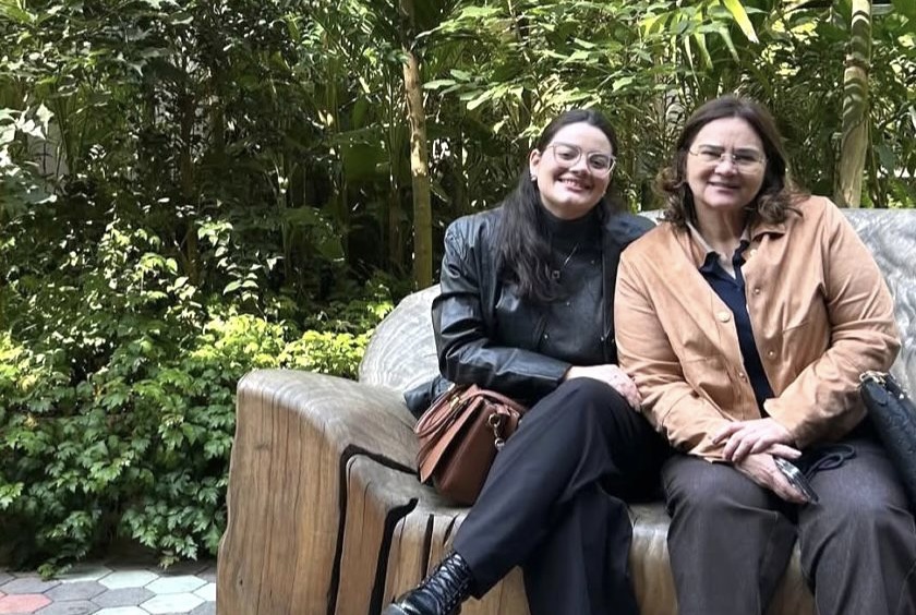 A restauranteur Cristiane Salomão e Clara. Fispal 2026