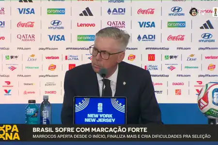 Na entrevista coletiva, Ancelotti foi perguntado sobre a ausência de Endrick, mas evitou comentar o caso individualmente

