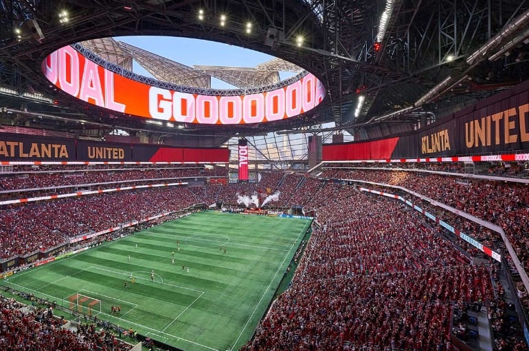 Equipes se enfrentam no Atlanta Stadium - 
