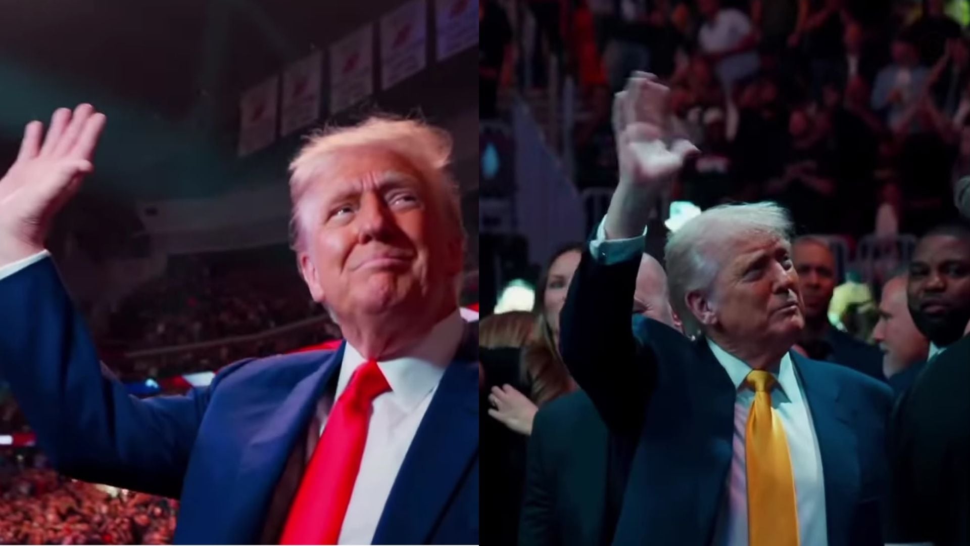 Trump transforma o gramado da Casa Branca em arena do UFC para celebrar 80 anos