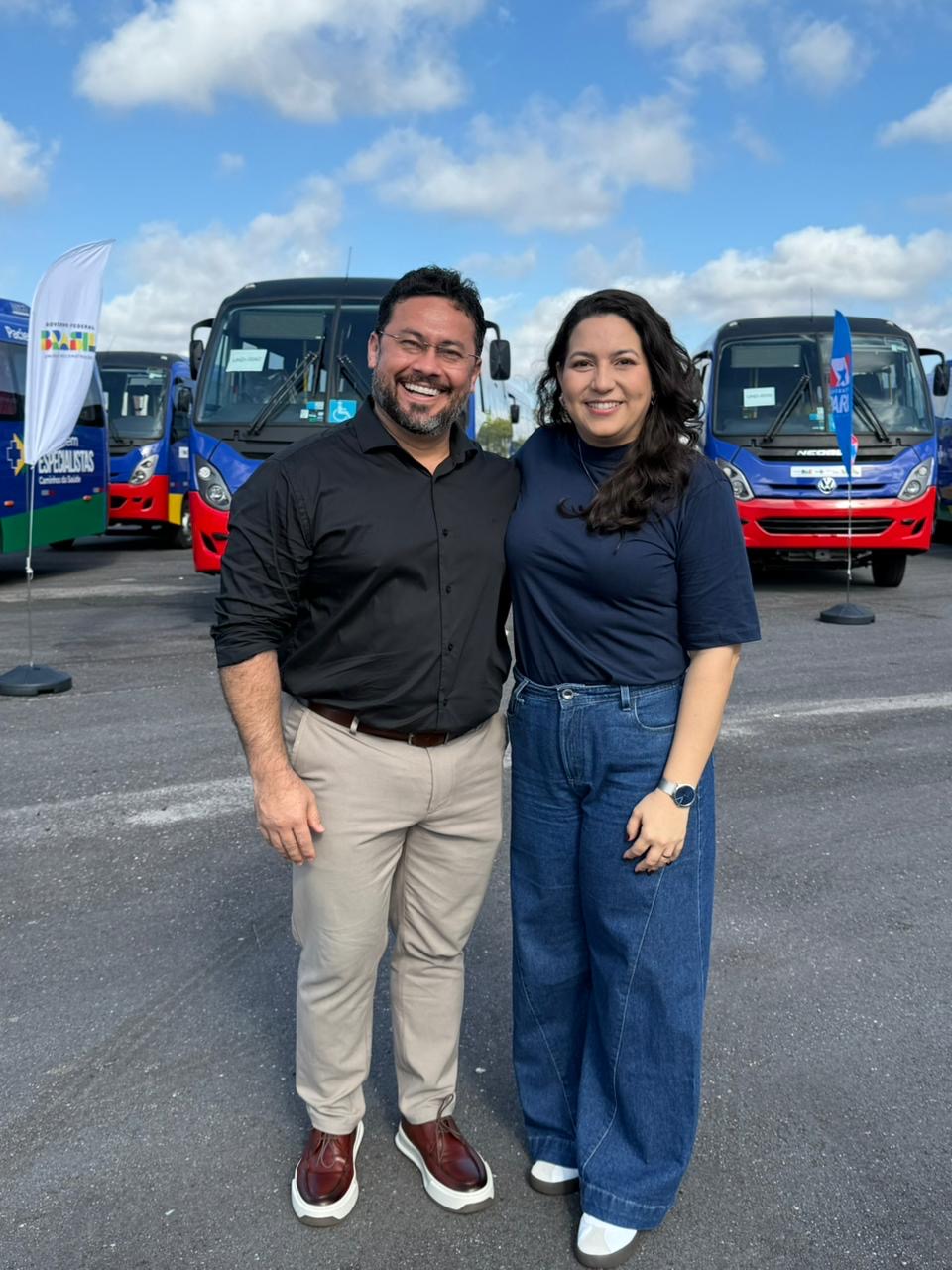 Ivison Carvalho, secretário adjunto de Políticas Públicas da Sespa, e Danielle Cruz
