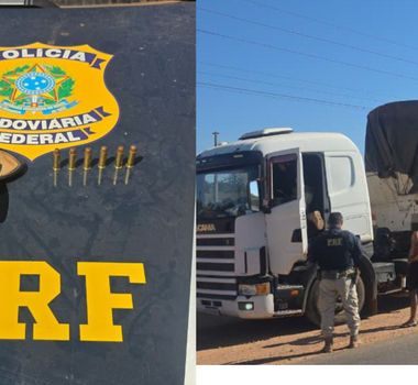 Imagem - PRF prende caminhoneiro por porte ilegal de arma durante fiscalização na BR-155, no Pará
