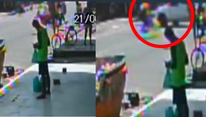Imagem - Veja o momento do acidente que causou o morte de um motociclista no Guamá