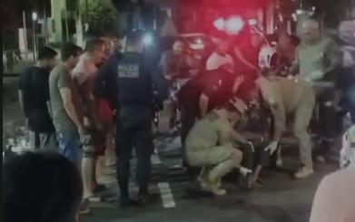 Motorista reage a assalto e atropela dupla de criminosos em Belém