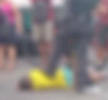 Imagem - Ocorrência na Augusto Montenegro em frente ao Colégio Santa Madre, tentativa de assalto na área agora há pouco elemento foi preso