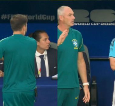 Imagem - Reação de Ancelotti após gol de Vini Jr. viraliza durante vitória do Brasil; veja