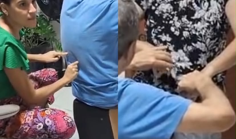 Esposa e filha criam sinais táteis para que Haroldo acompanhe cada lance da partida; reação ao gol da Seleção viralizou nas redes sociais