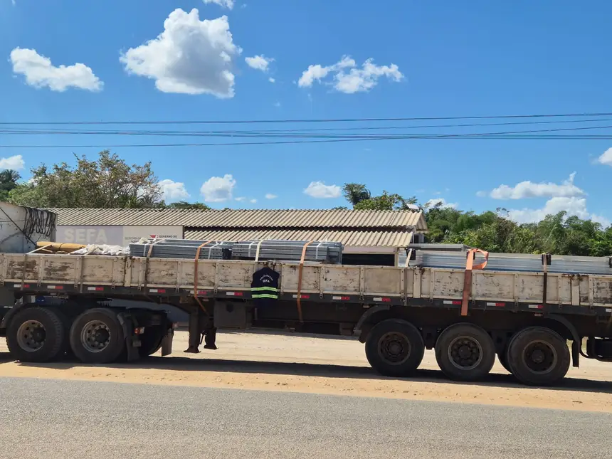 Materiais vinham de São Paulo com destino a Novo Repartimento.